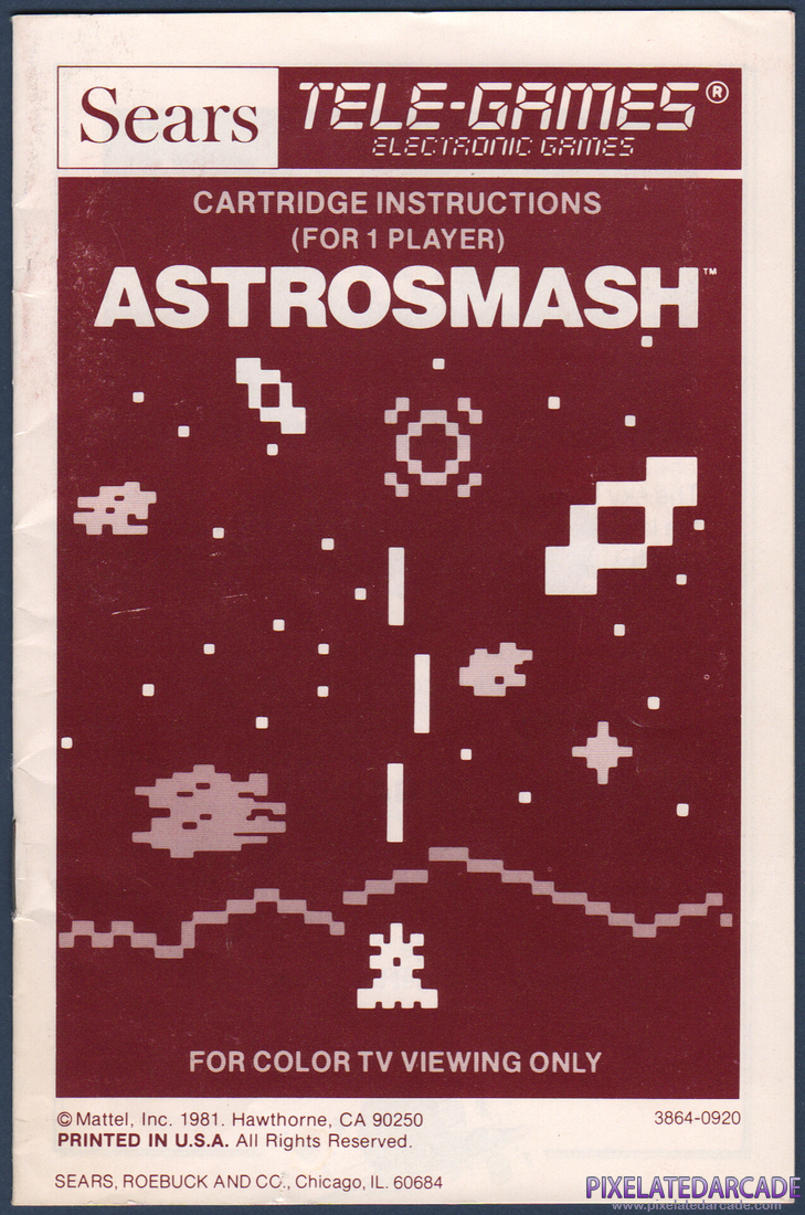 Astrosmash: Instruction Manual - Page 1