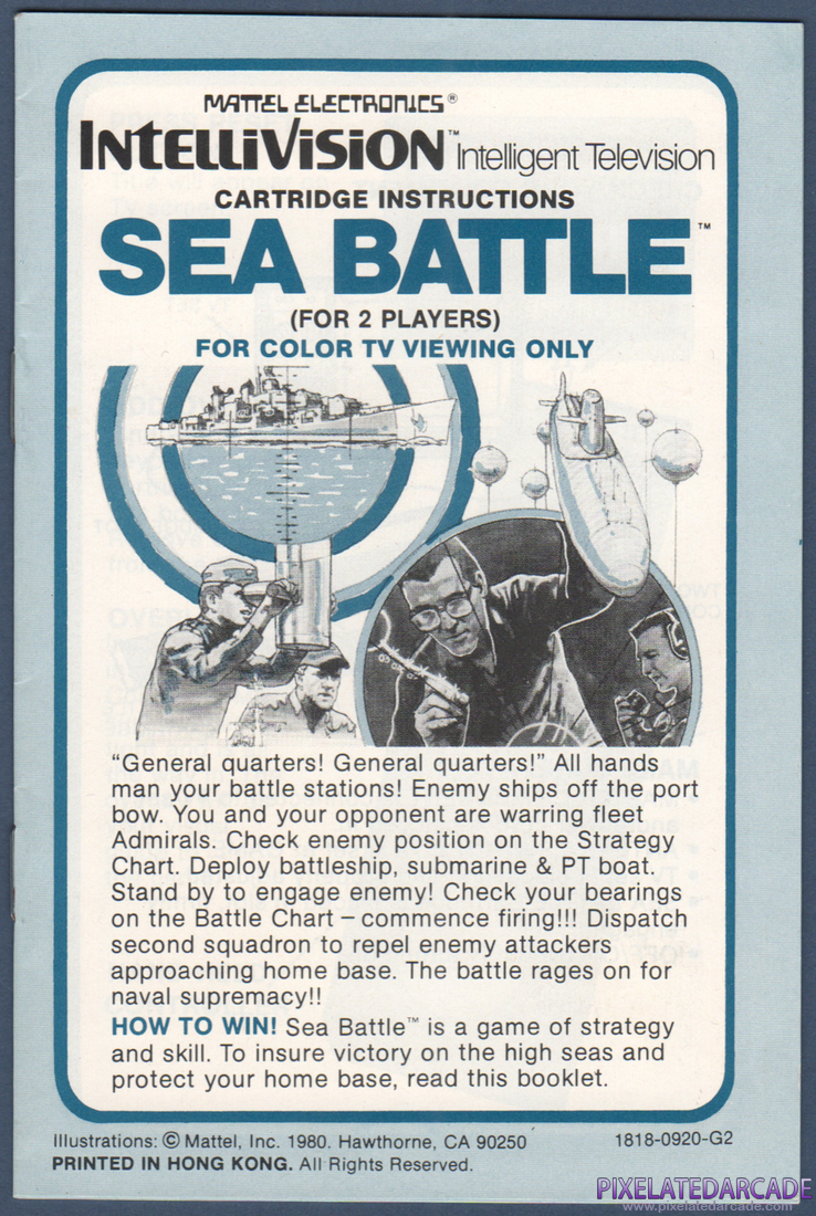 Sea Battle: Instruction Manual - Front Cover