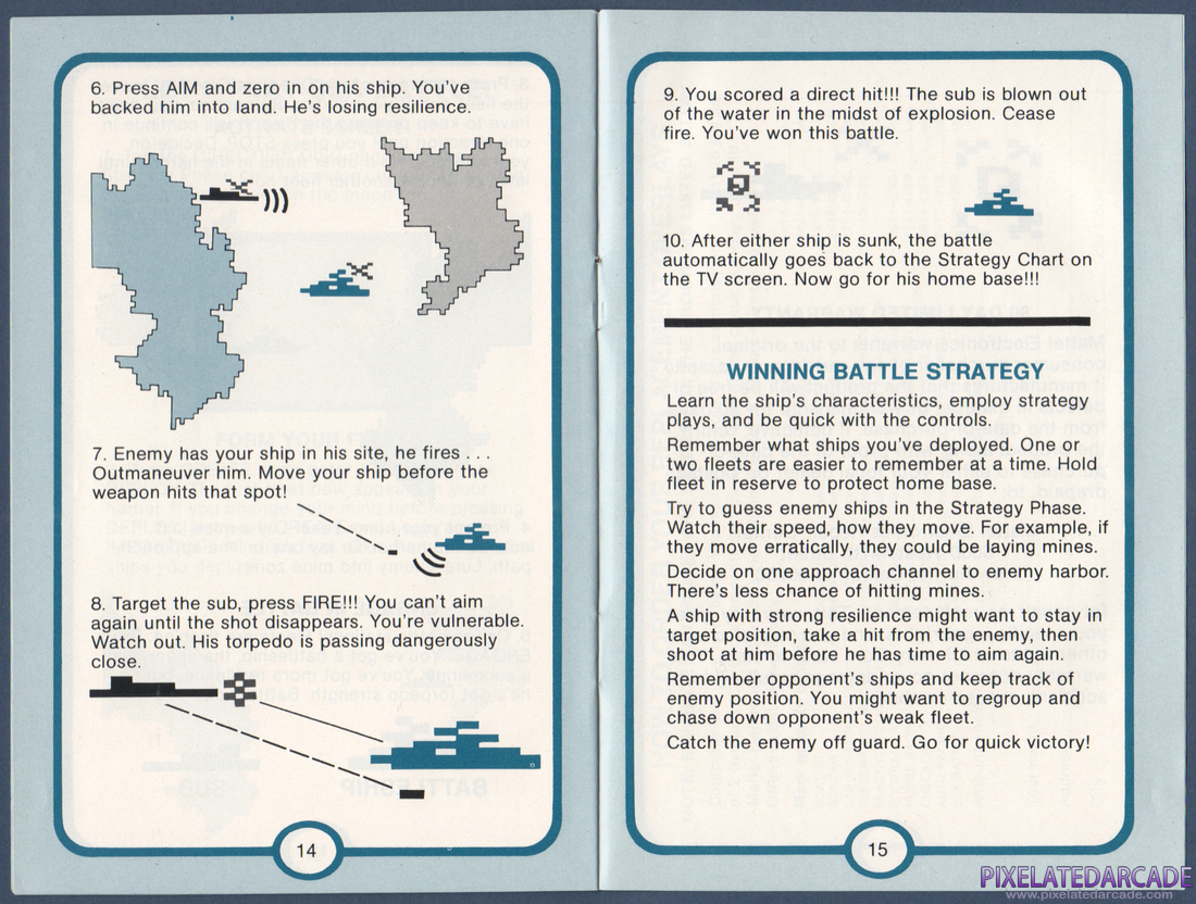 Sea Battle: Instruction Manual - Pages 14 - 15