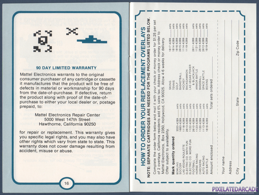 Sea Battle: Instruction Manual - Pages 16 - 17