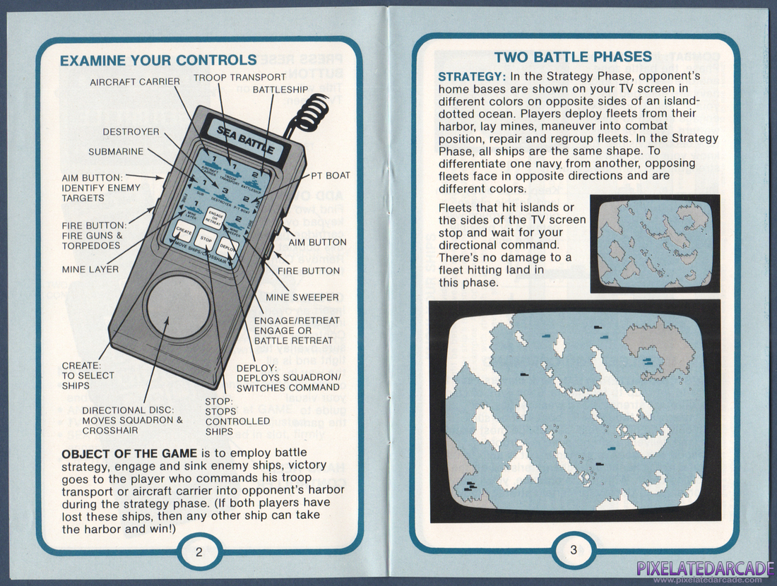 Sea Battle: Instruction Manual - Pages 2 - 3
