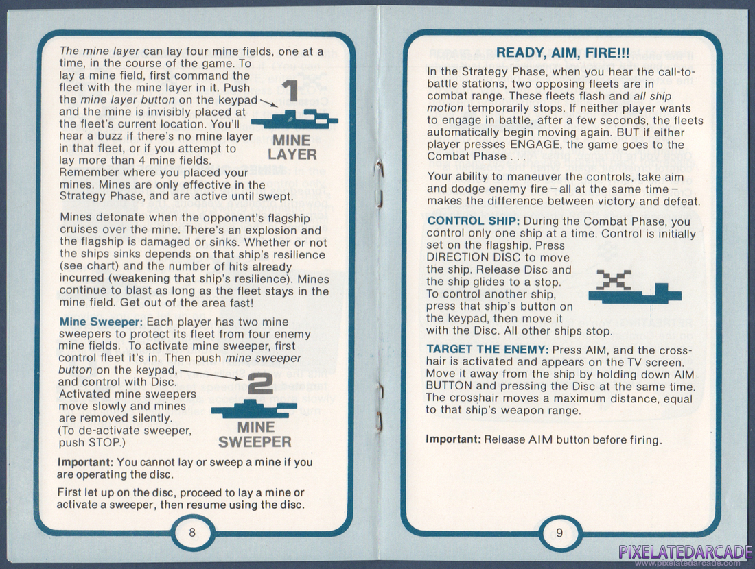 Sea Battle: Instruction Manual - Pages 8 - 9