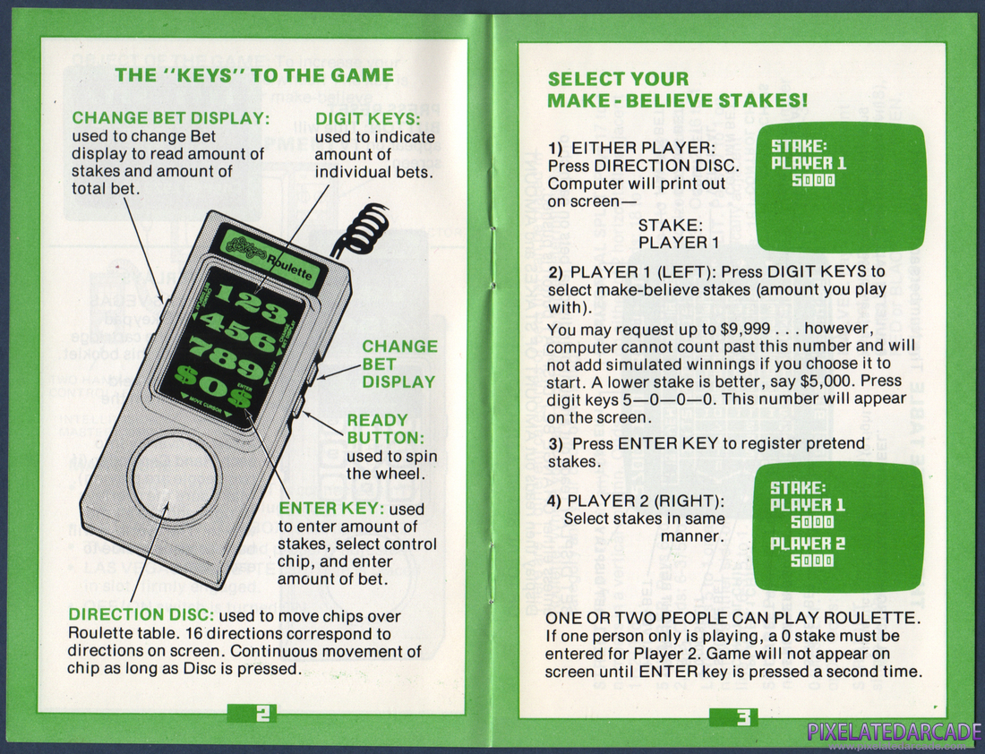 Las Vegas Roulette: Instruction Manual - Page 3