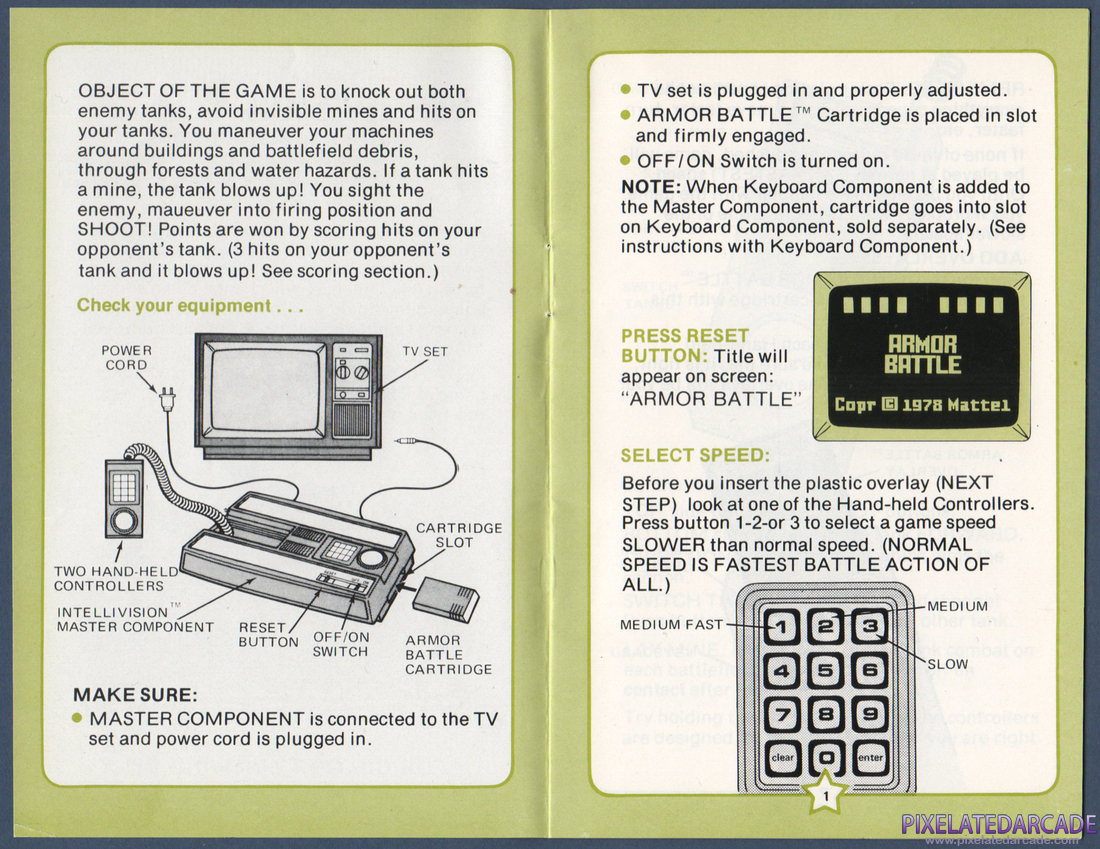 Armor Battle: Instruction Manual - Pages 0 - 1