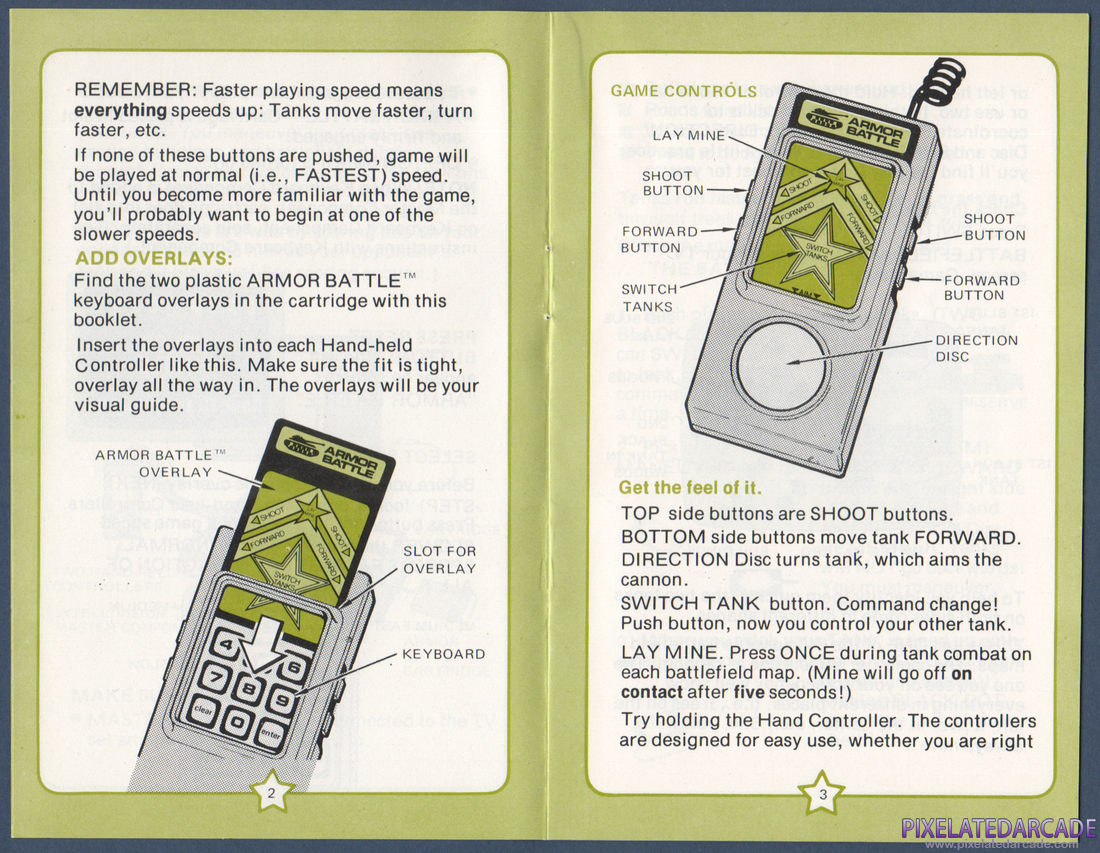 Armor Battle: Instruction Manual - Pages 2 - 3