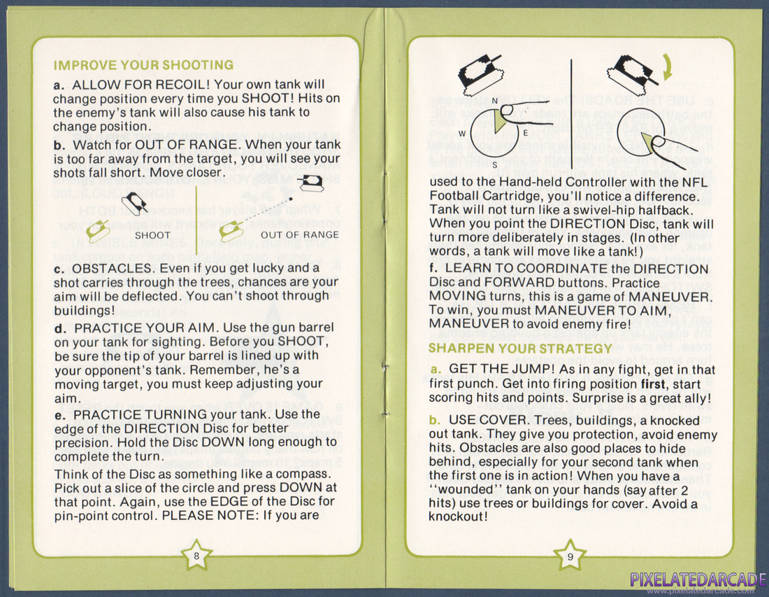 Armor Battle: Instruction Manual - Pages 8 - 9