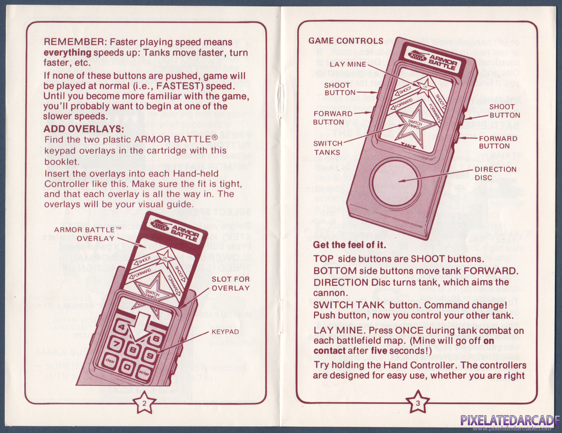Armor Battle: Instruction Manual - Pages 2 - 3
