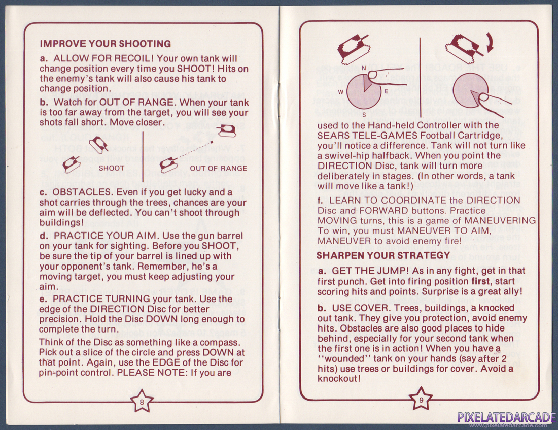 Armor Battle: Instruction Manual - Pages 8 - 9