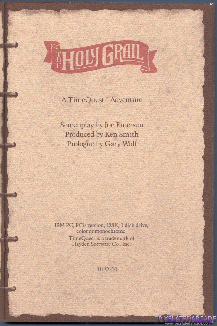 The Holy Grail: Instruction Manual - Page 3