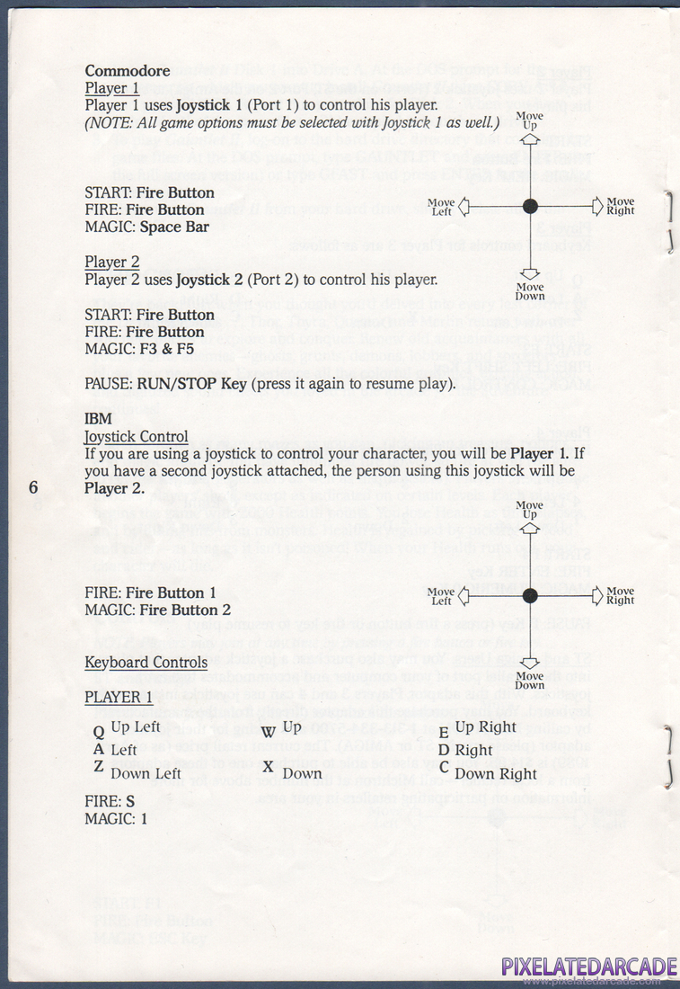 Gauntlet II: Instruction Manual - Page 6