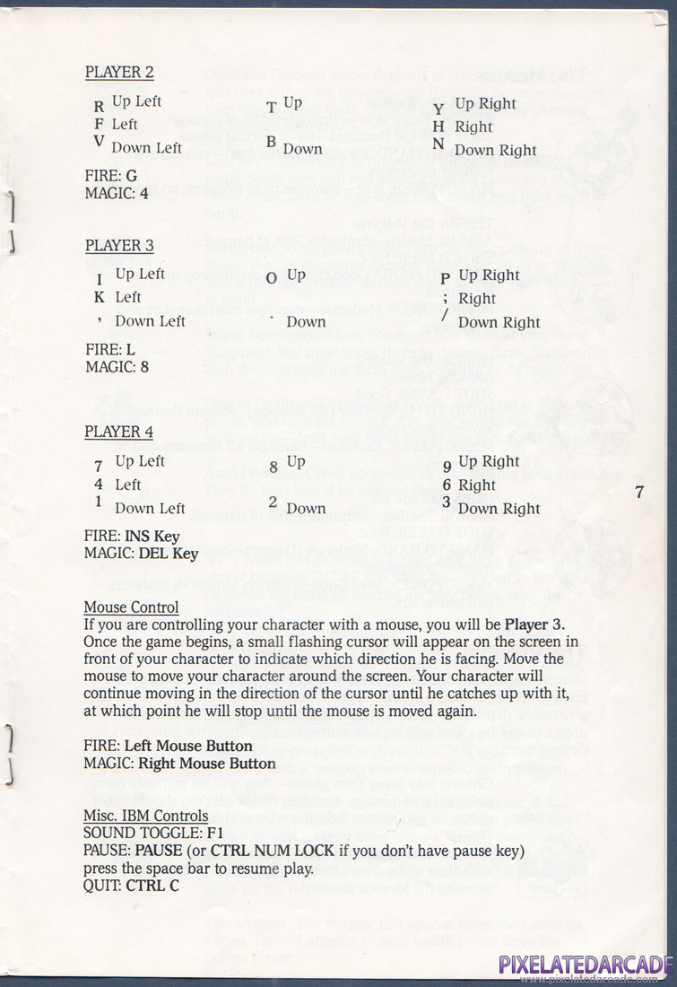 Gauntlet II: Instruction Manual - Page 7