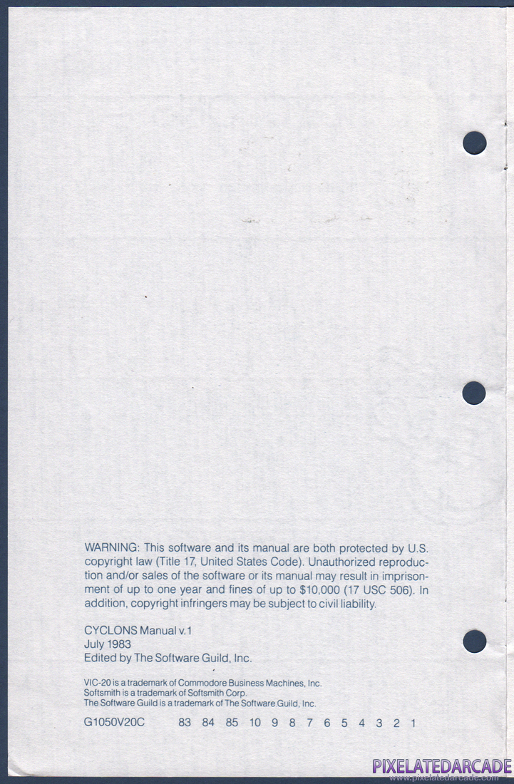 Cyclons: Instruction Manual - Page 2