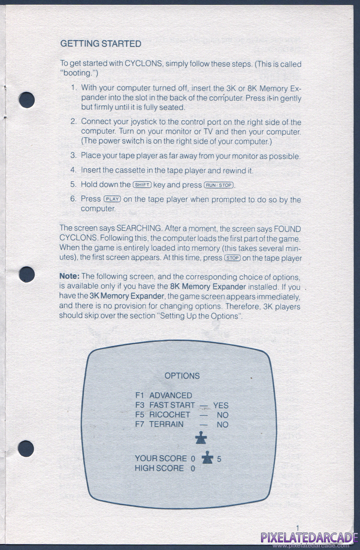 Cyclons: Instruction Manual - Page 3
