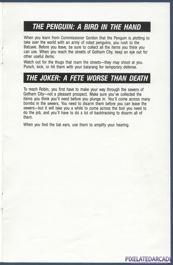 Batman: The Caped Crusader: Instruction Manual - Page 7