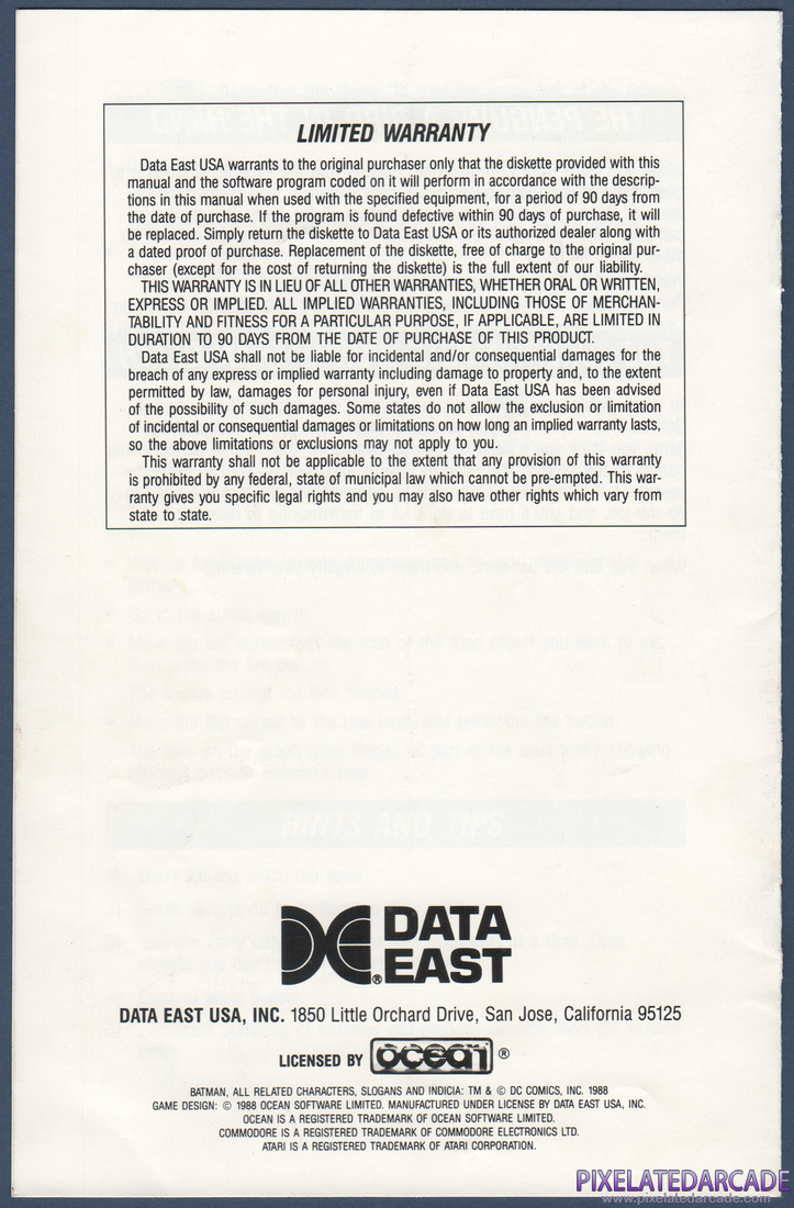 Batman: The Caped Crusader: Instruction Manual - Page 8
