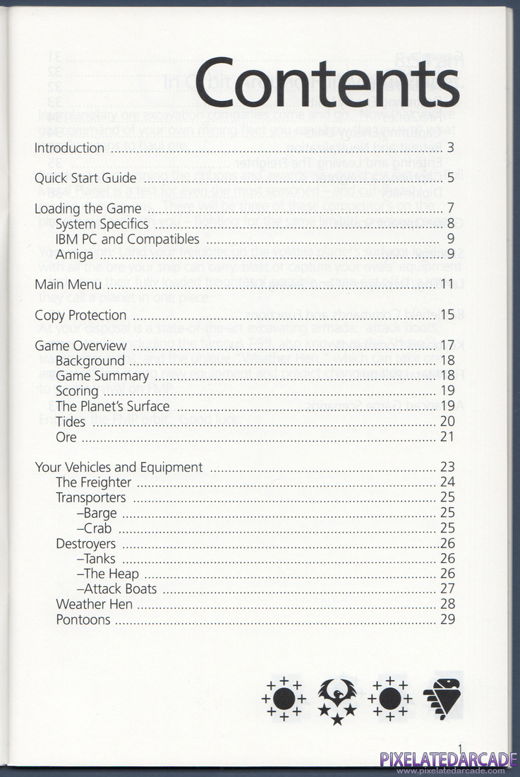 Full Metal Planet: Instruction Manual - Page 1