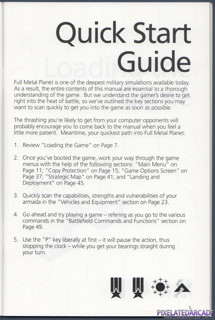 Full Metal Planet: Instruction Manual - Page 5