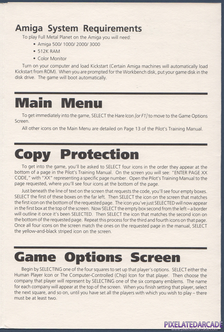 Full Metal Planet: Quick-Start Card - Page 3