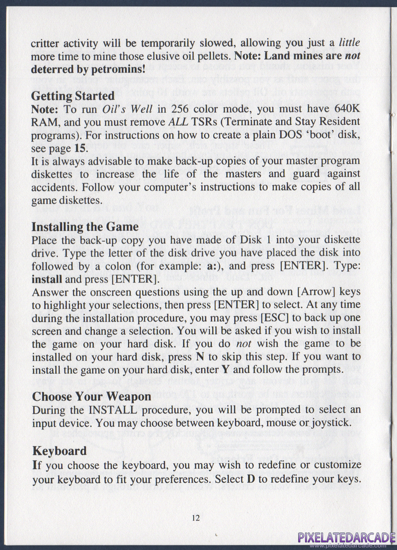 Oil's Well: Instruction Manual - Page 13
