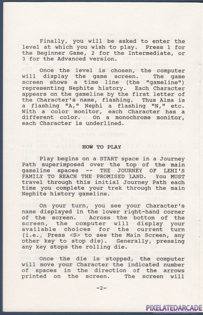 The Book of Mormon Game: Instruction Manual - Page 2