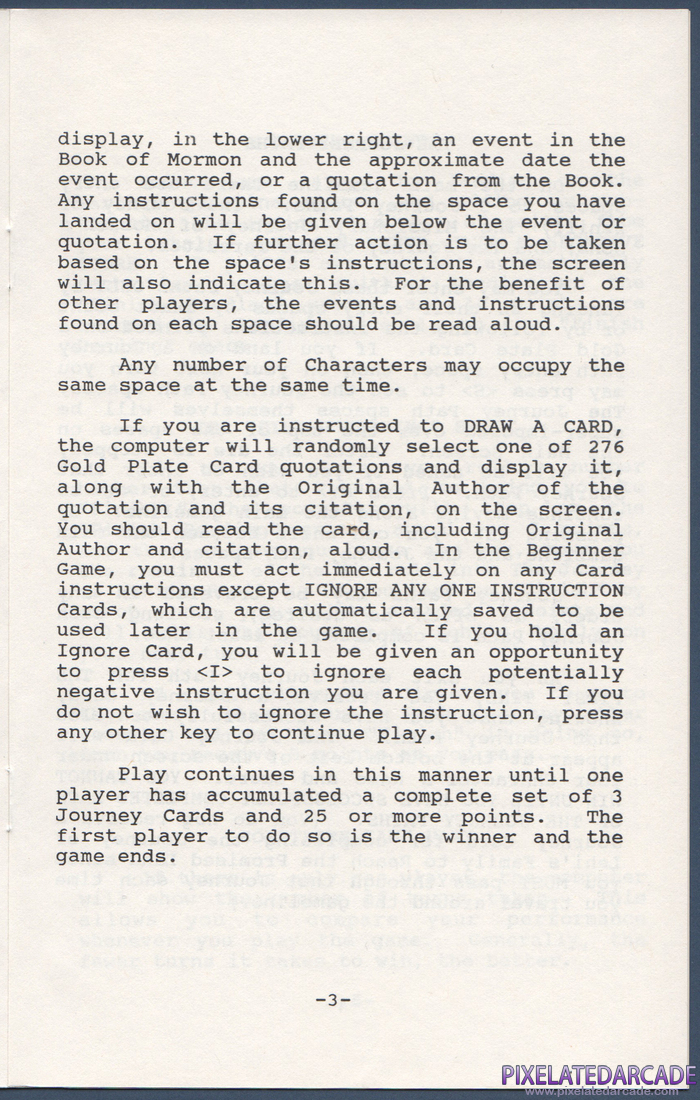 The Book of Mormon Game: Instruction Manual - Page 3