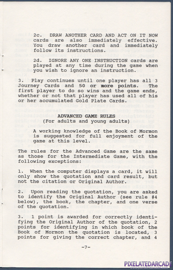 The Book of Mormon Game: Instruction Manual - Page 7