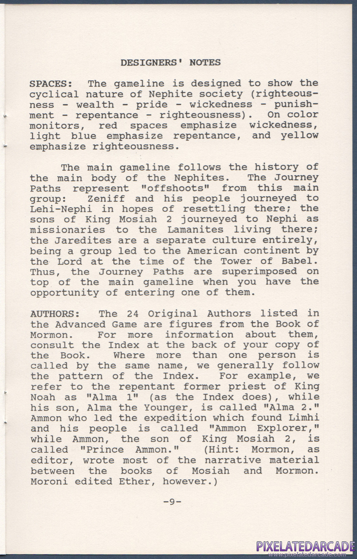 The Book of Mormon Game: Instruction Manual - Page 9