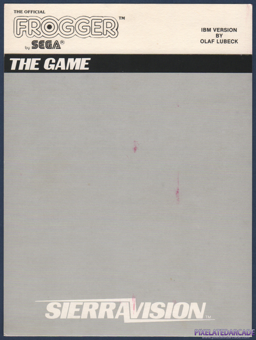 Frogger: Instruction Manual - Page 1