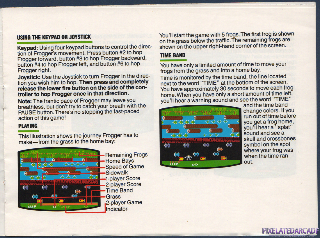 Frogger: Instruction Manual - Page 3