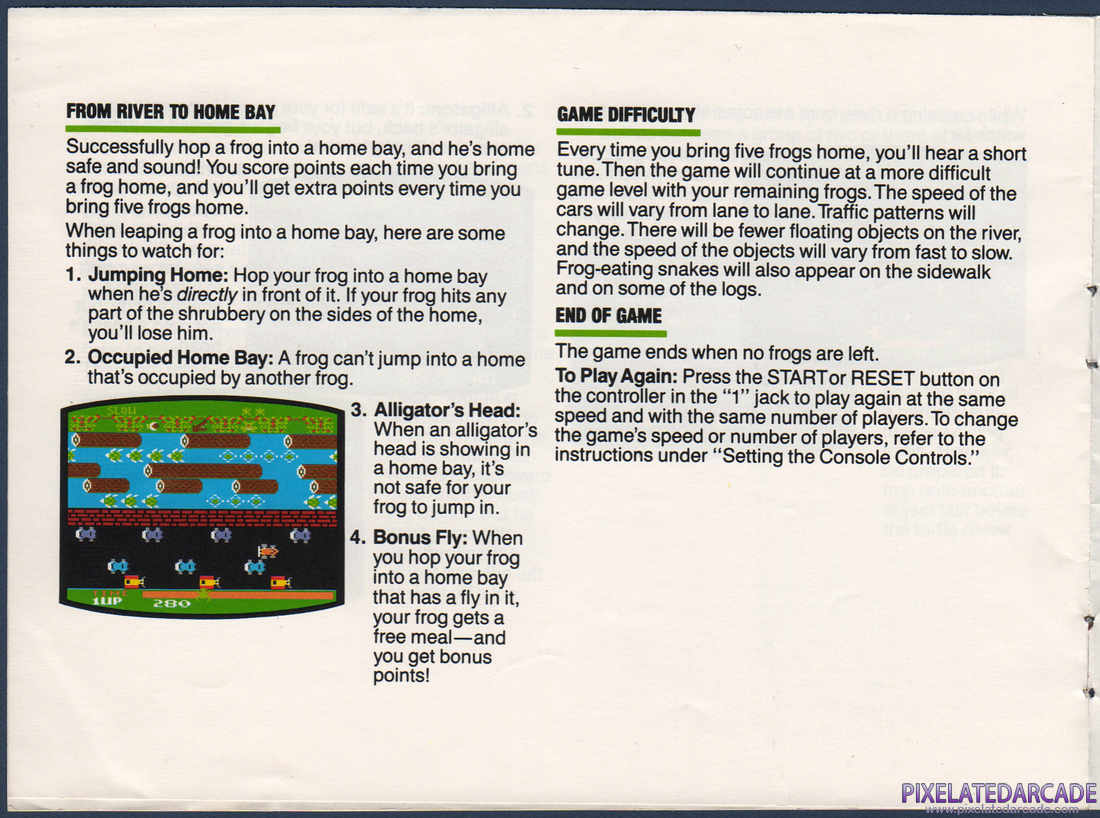 Frogger: Instruction Manual - Page 6