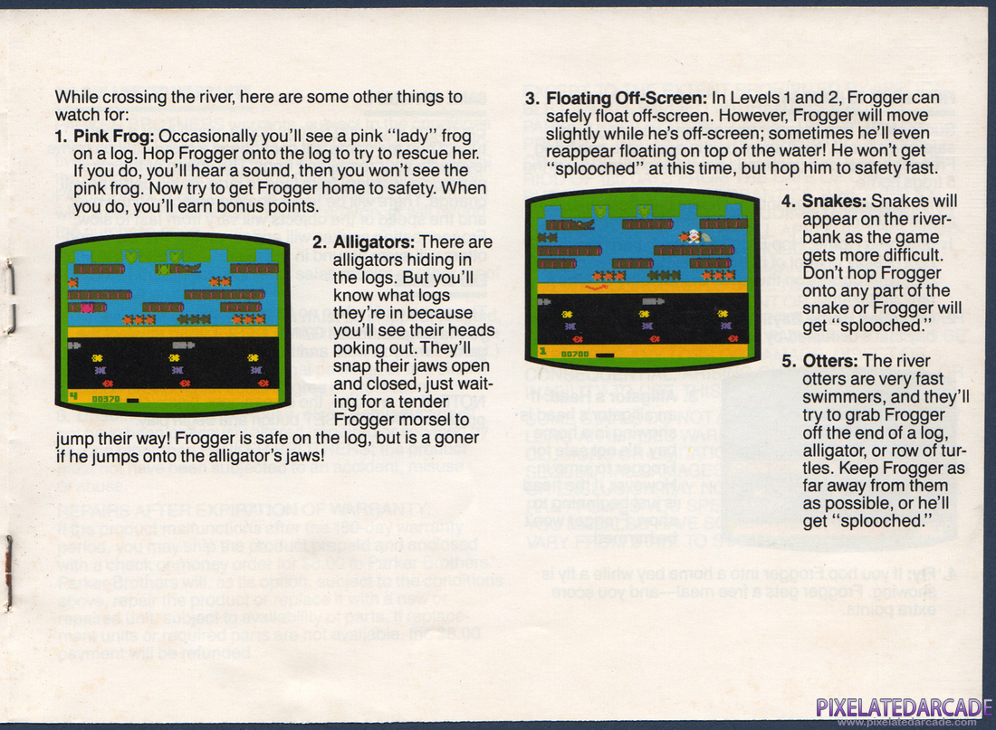 Frogger: Instruction Manual - Page 5