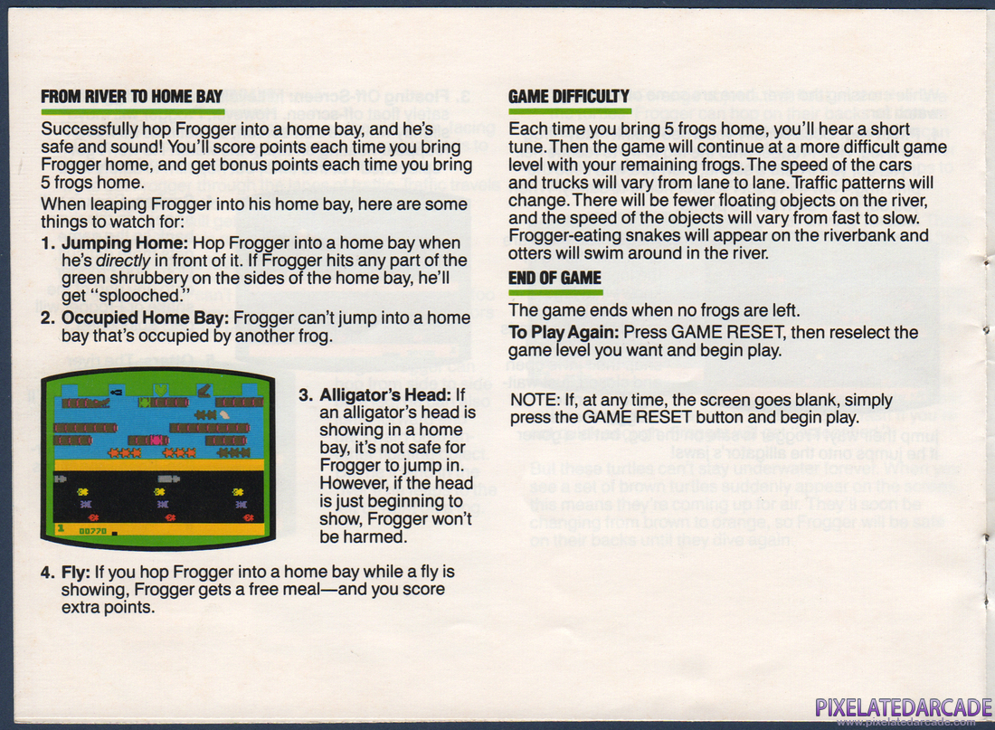 Frogger: Instruction Manual - Page 6