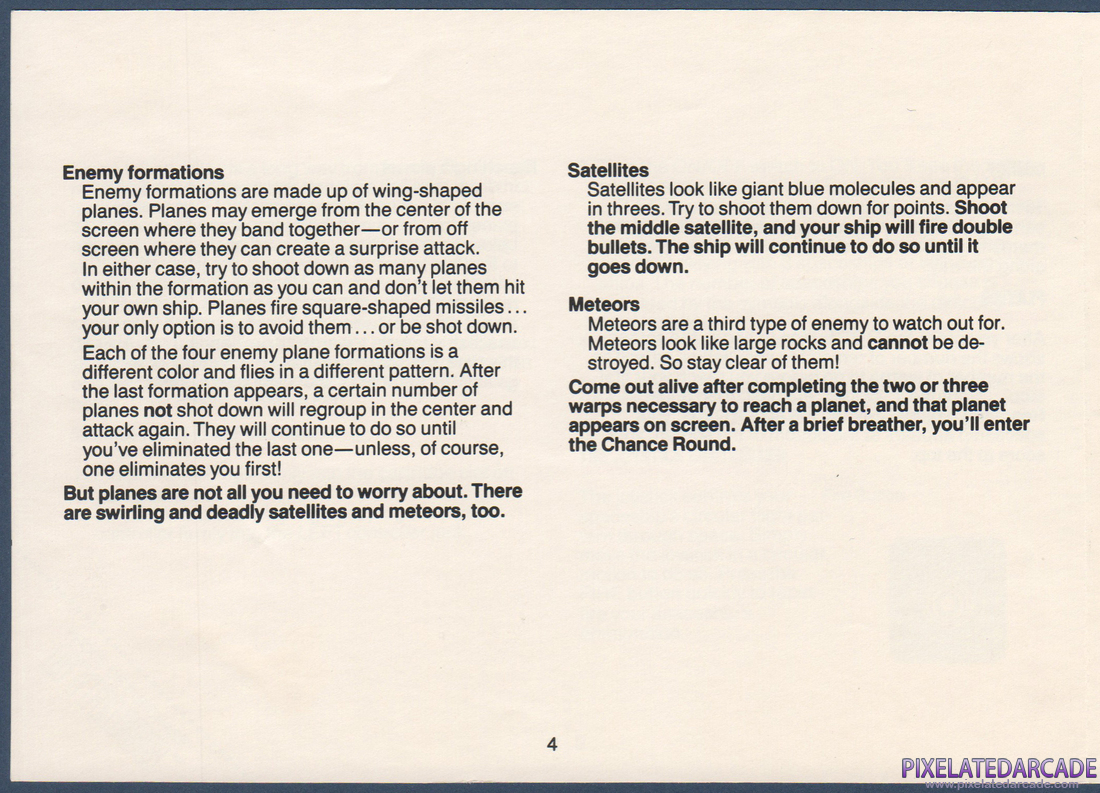 Gyruss: Instruction Manual - Page 4