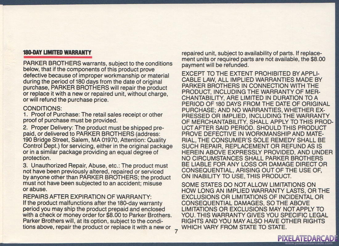 Gyruss: Instruction Manual - Page 7