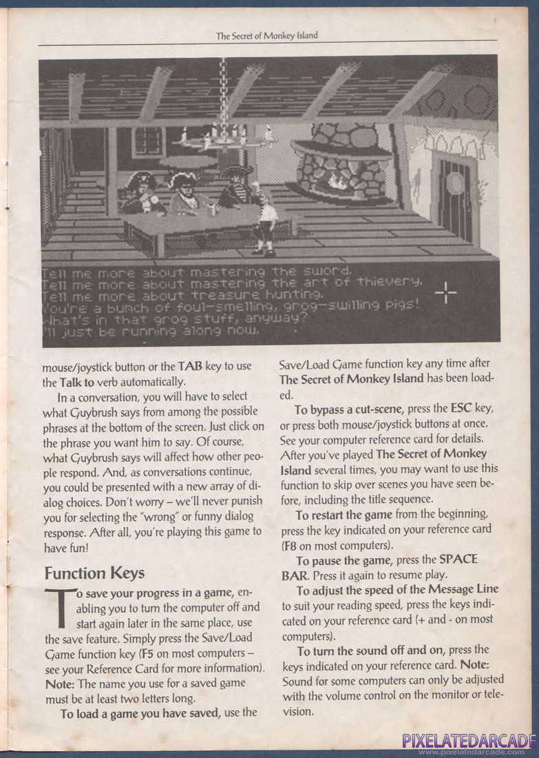 The Secret of Monkey Island: Instruction Manual - Page 7