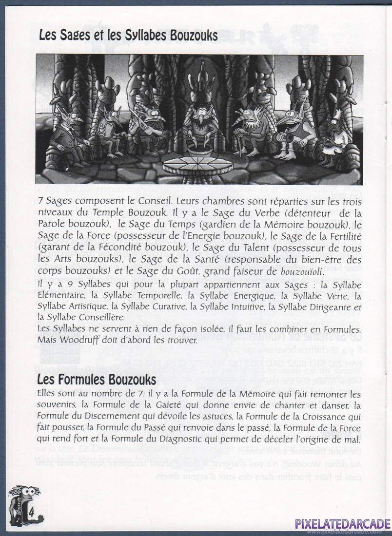 The Bizarre Adventures of Woodruff and the Schnibble: Instruction Manual - Page 4