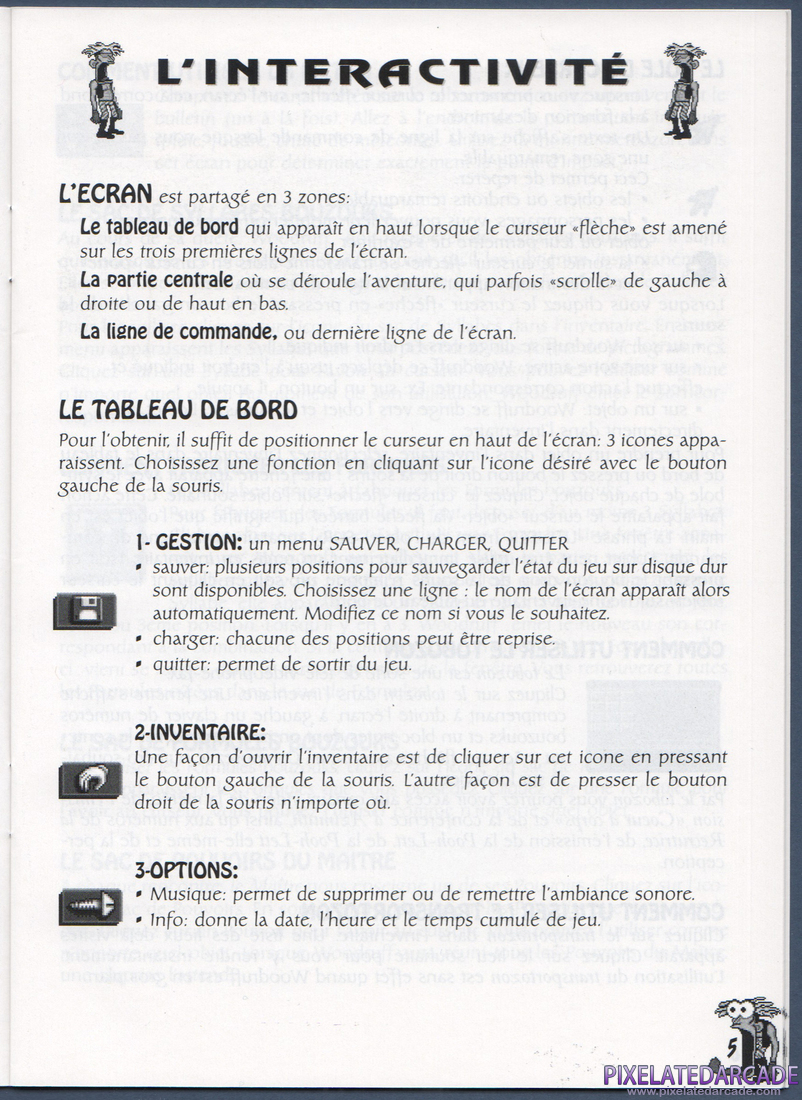 The Bizarre Adventures of Woodruff and the Schnibble: Instruction Manual - Page 5