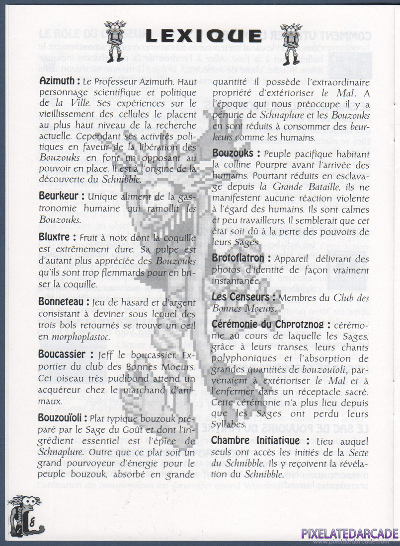 The Bizarre Adventures of Woodruff and the Schnibble: Instruction Manual - Page 8
