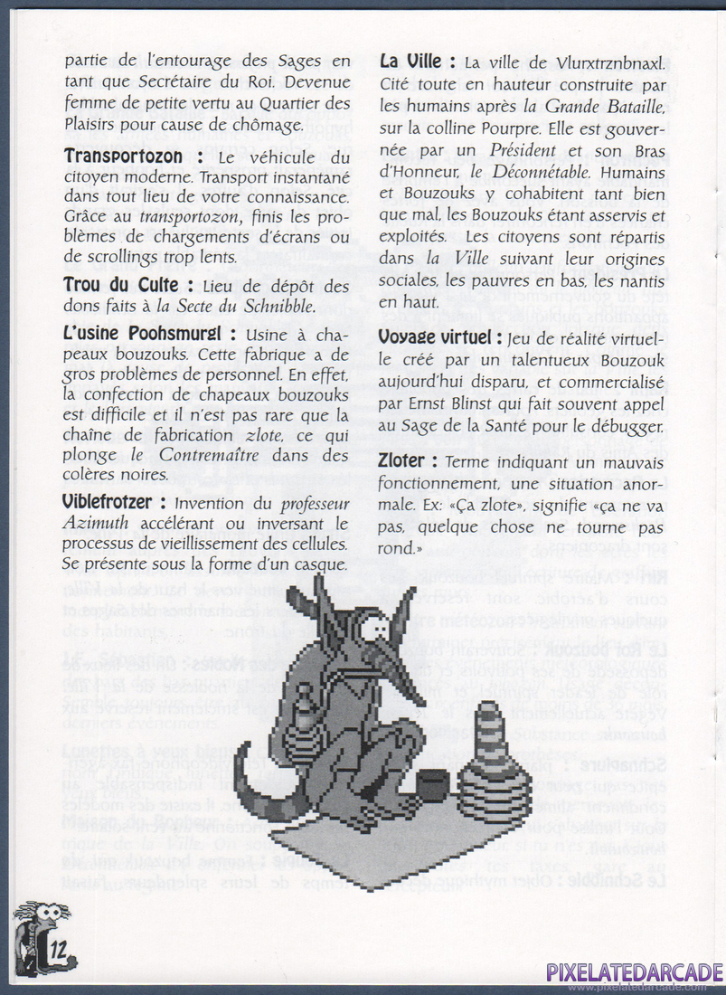 The Bizarre Adventures of Woodruff and the Schnibble: Instruction Manual - Page 12