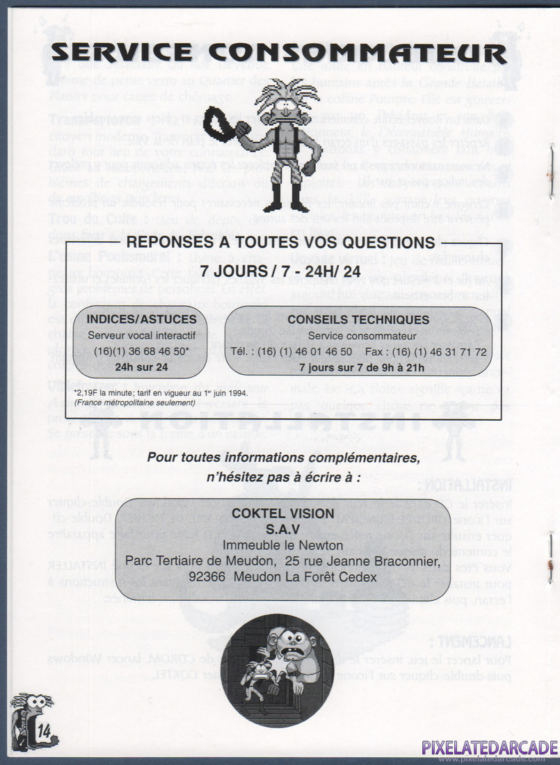 The Bizarre Adventures of Woodruff and the Schnibble: Instruction Manual - Page 14