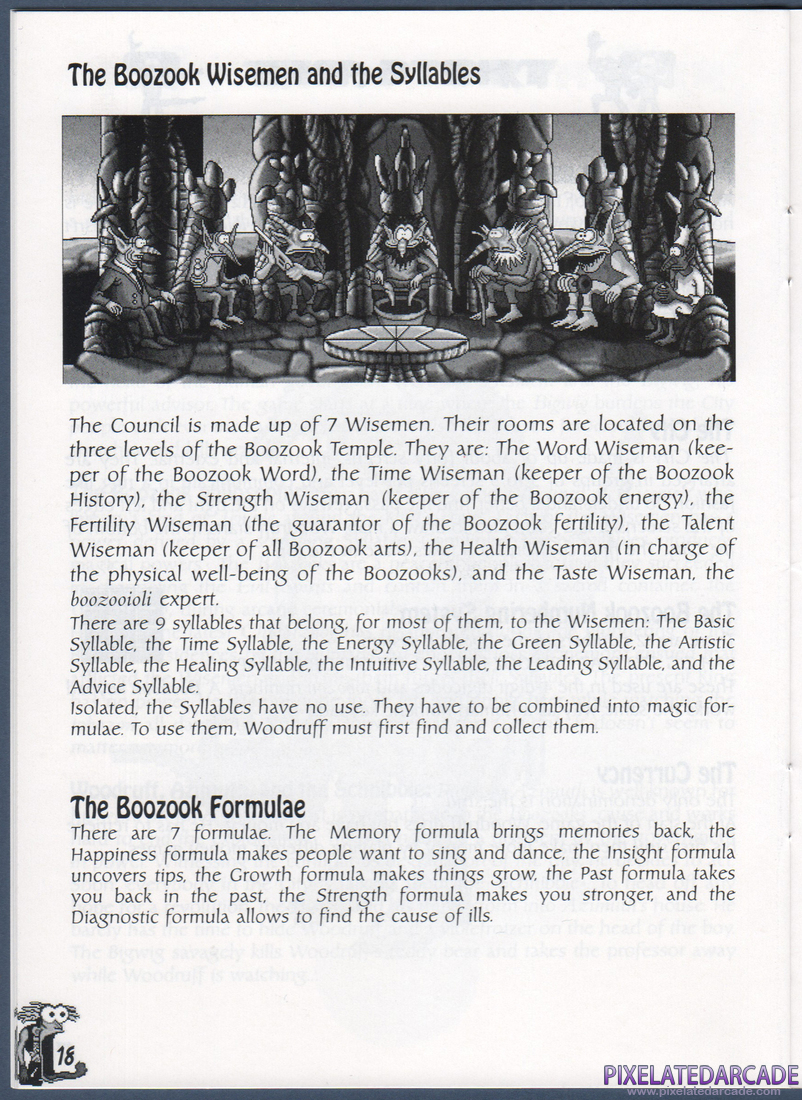 The Bizarre Adventures of Woodruff and the Schnibble: Instruction Manual - Page 18