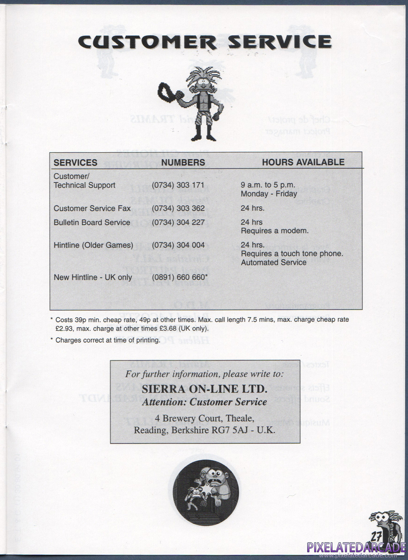 The Bizarre Adventures of Woodruff and the Schnibble: Instruction Manual - Page 27
