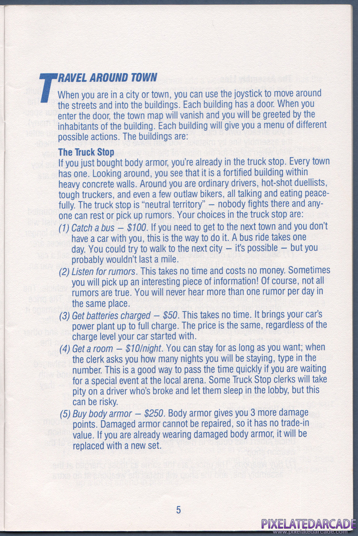 AutoDuel: Instruction Manual - Page 5