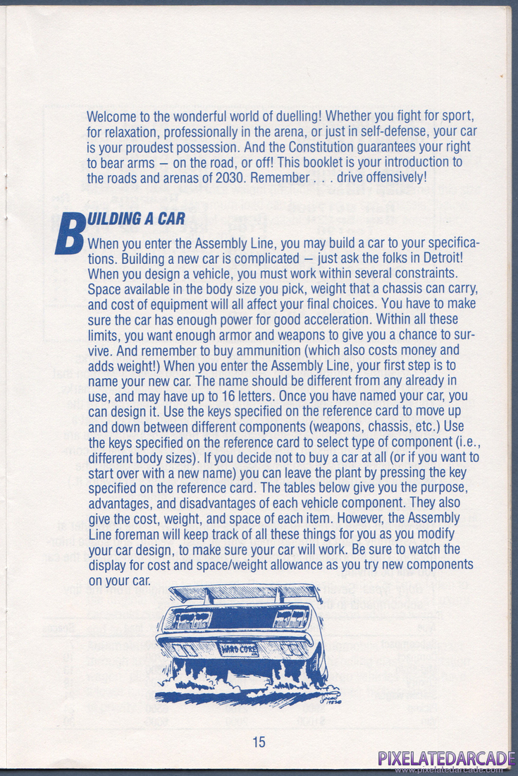 AutoDuel: Instruction Manual - Page 15