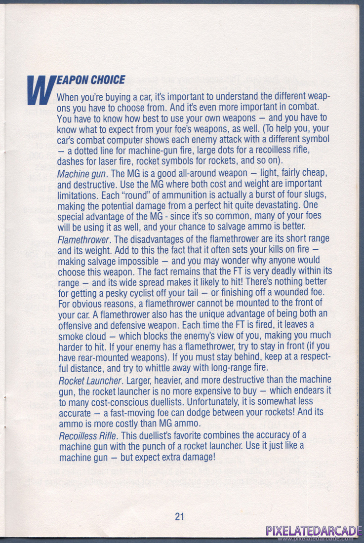 AutoDuel: Instruction Manual - Page 21