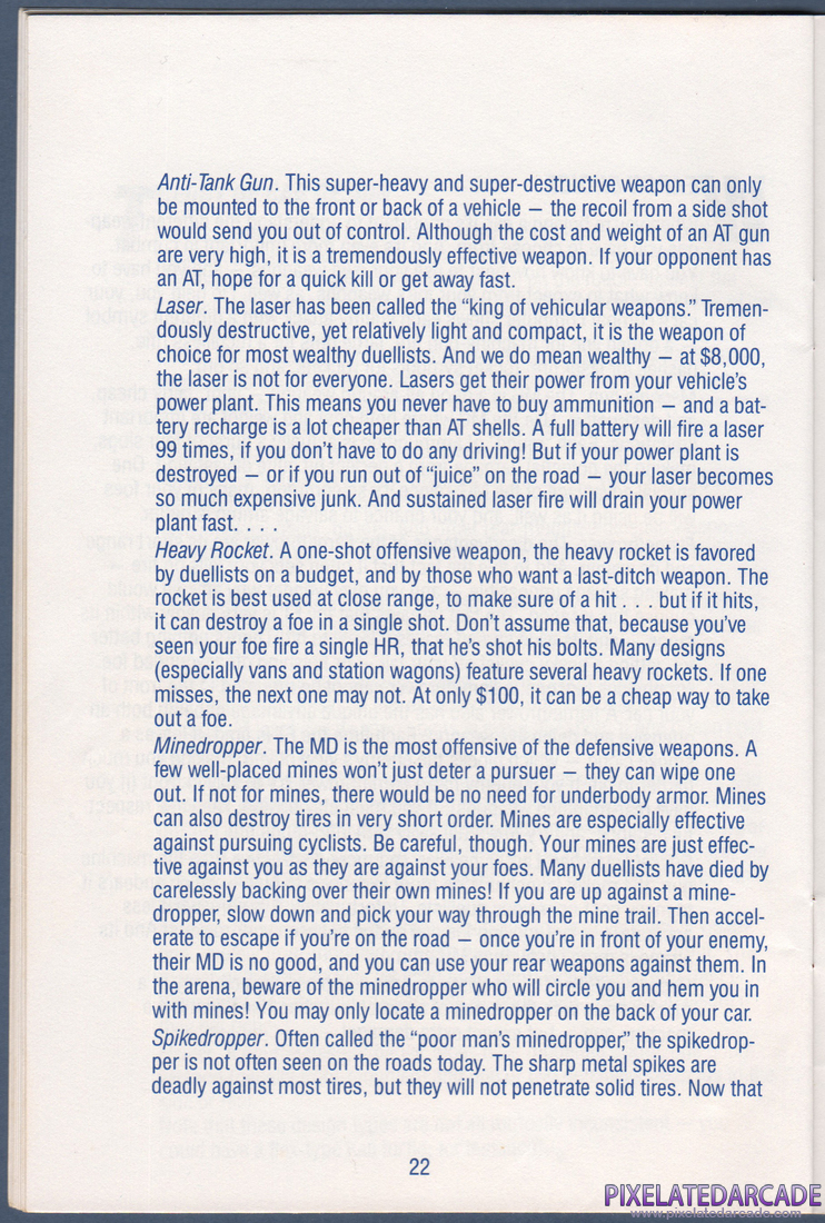 AutoDuel: Instruction Manual - Page 22