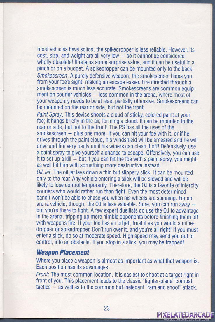AutoDuel: Instruction Manual - Page 23
