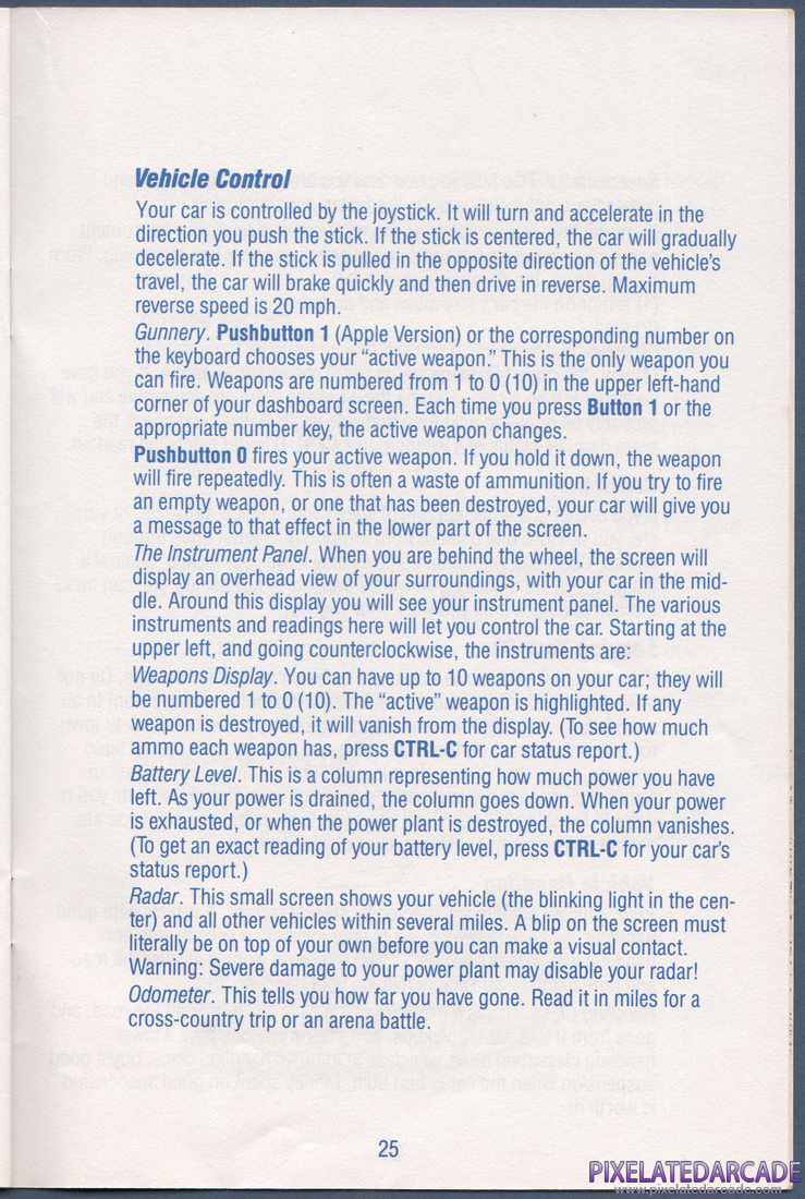 AutoDuel: Instruction Manual - Page 25