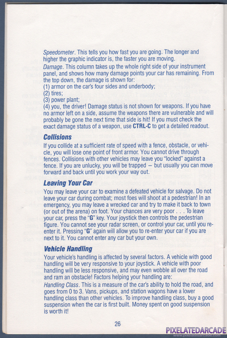 AutoDuel: Instruction Manual - Page 26