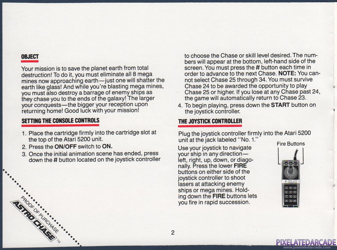Astro Chase: Instruction Manual - Page 2